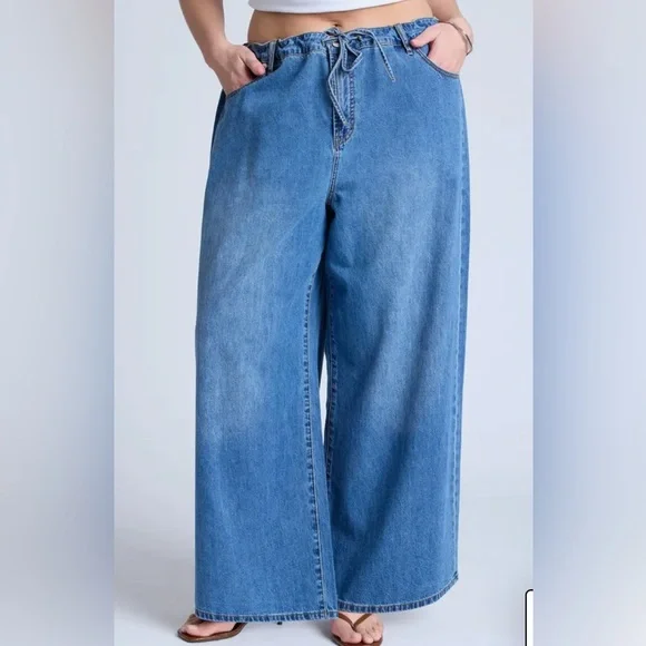 Eloquii, Wide leg Jeans - Picture 1 of 12